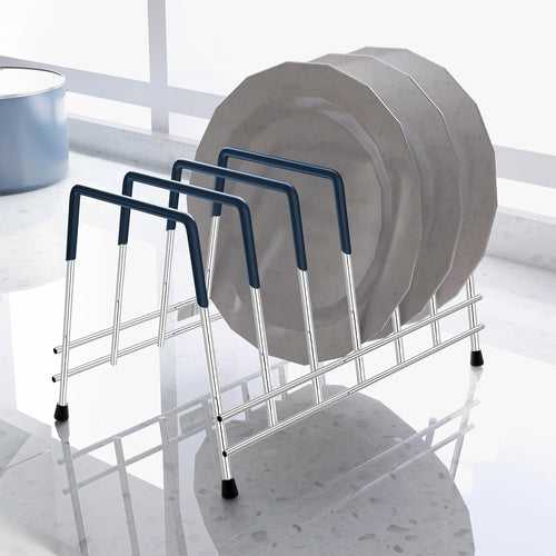 Stainless Steel Thali & Plate Stand (Chrome)