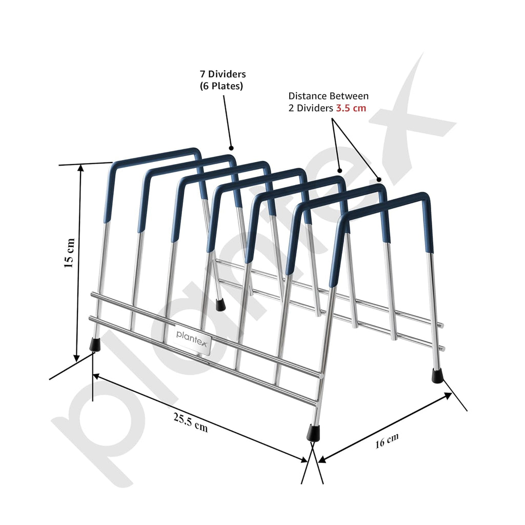 Stainless Steel Thali & Plate Stand (Chrome)