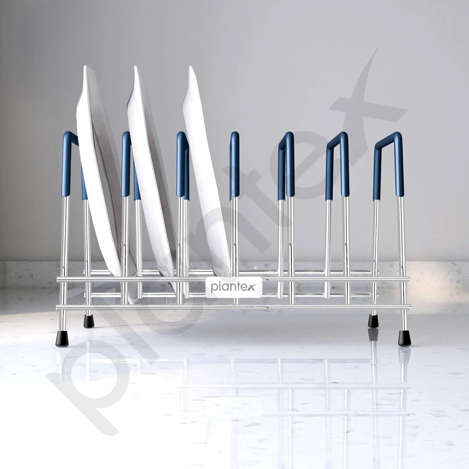Stainless Steel Thali & Plate Stand (Chrome)