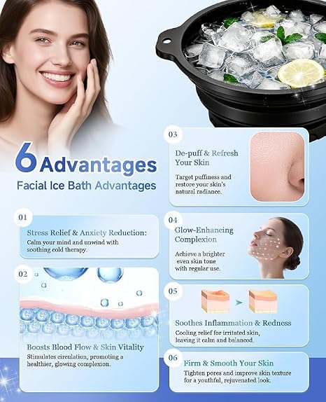 Portable Facial Ice Bath Bowl – Pack of 1